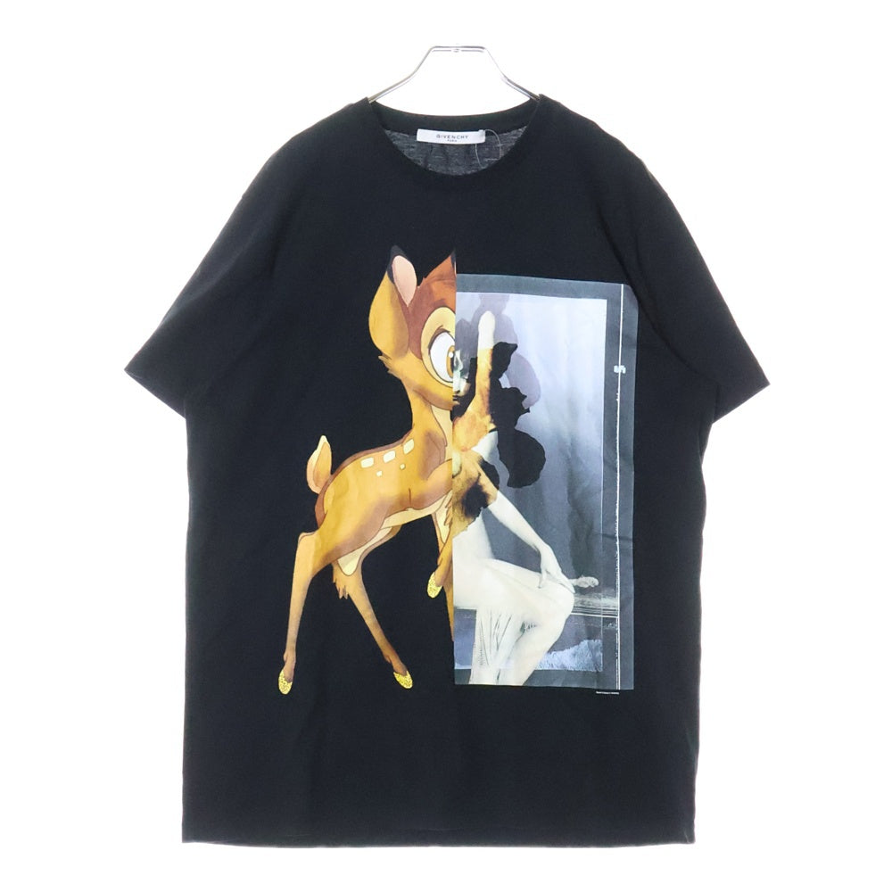 GIVENCHY(ジバンシィ) バンビプリント BW700D304U 半袖Tシャツ カットソー ブラック