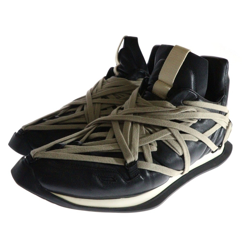 Rick Owens(リックオウエンス) MEGALACED MAXIMAL RUNNER 20S7813 メガレース マキシマルランナー ローカットスニーカー EU43/27.5cm ブラック