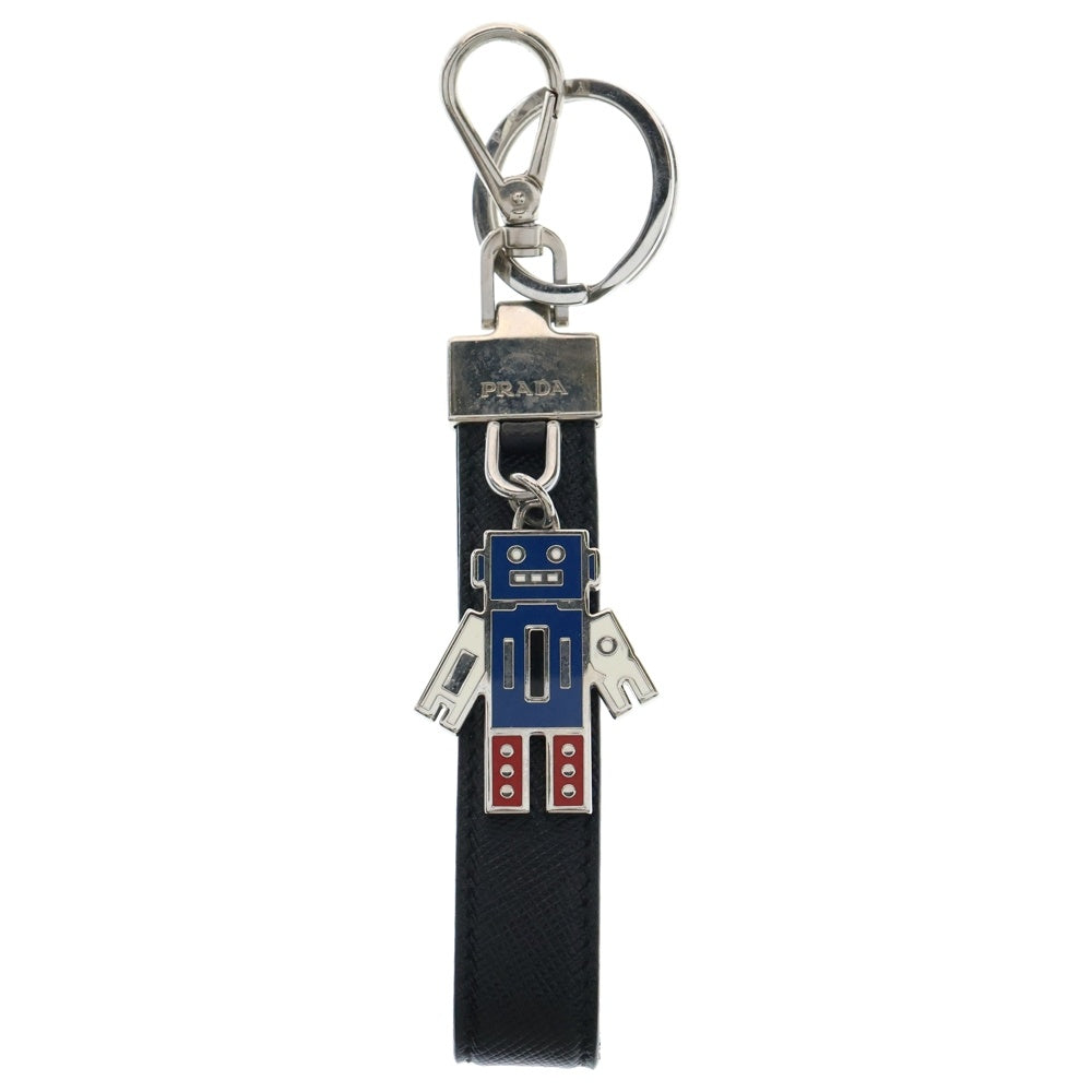 PRADA(プラダ) サフィアーノレザー ロボットモチーフ キーホルダー