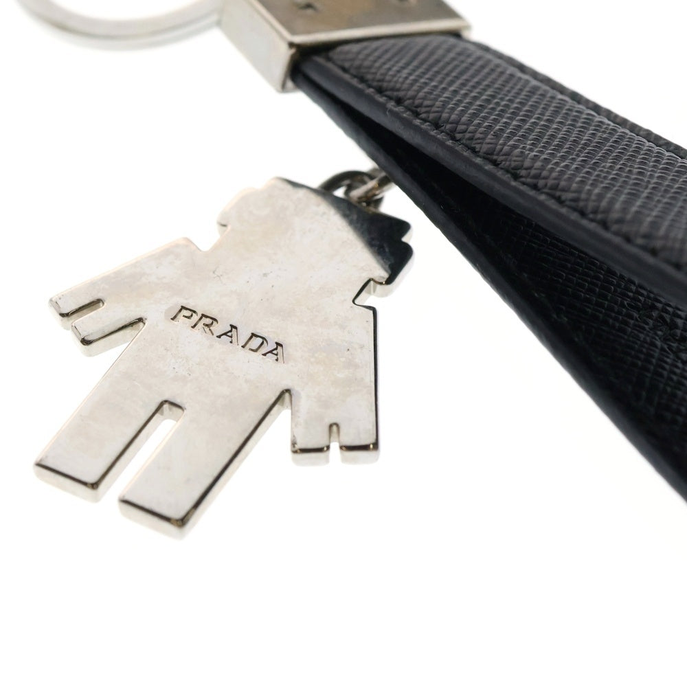 PRADA(プラダ) サフィアーノレザー ロボットモチーフ キーホルダー