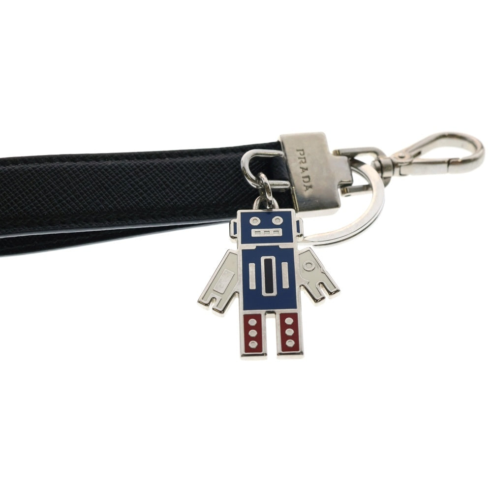 PRADA(プラダ) サフィアーノレザー ロボットモチーフ キーホルダー