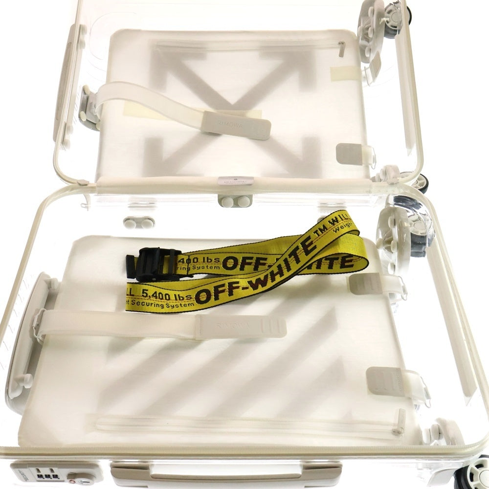 OFF-WHITE(オフホワイト) x RIMOWA See Through シースルー スーツケース キャリーバッグ ポリカーボネイト クリア/ホワイト
