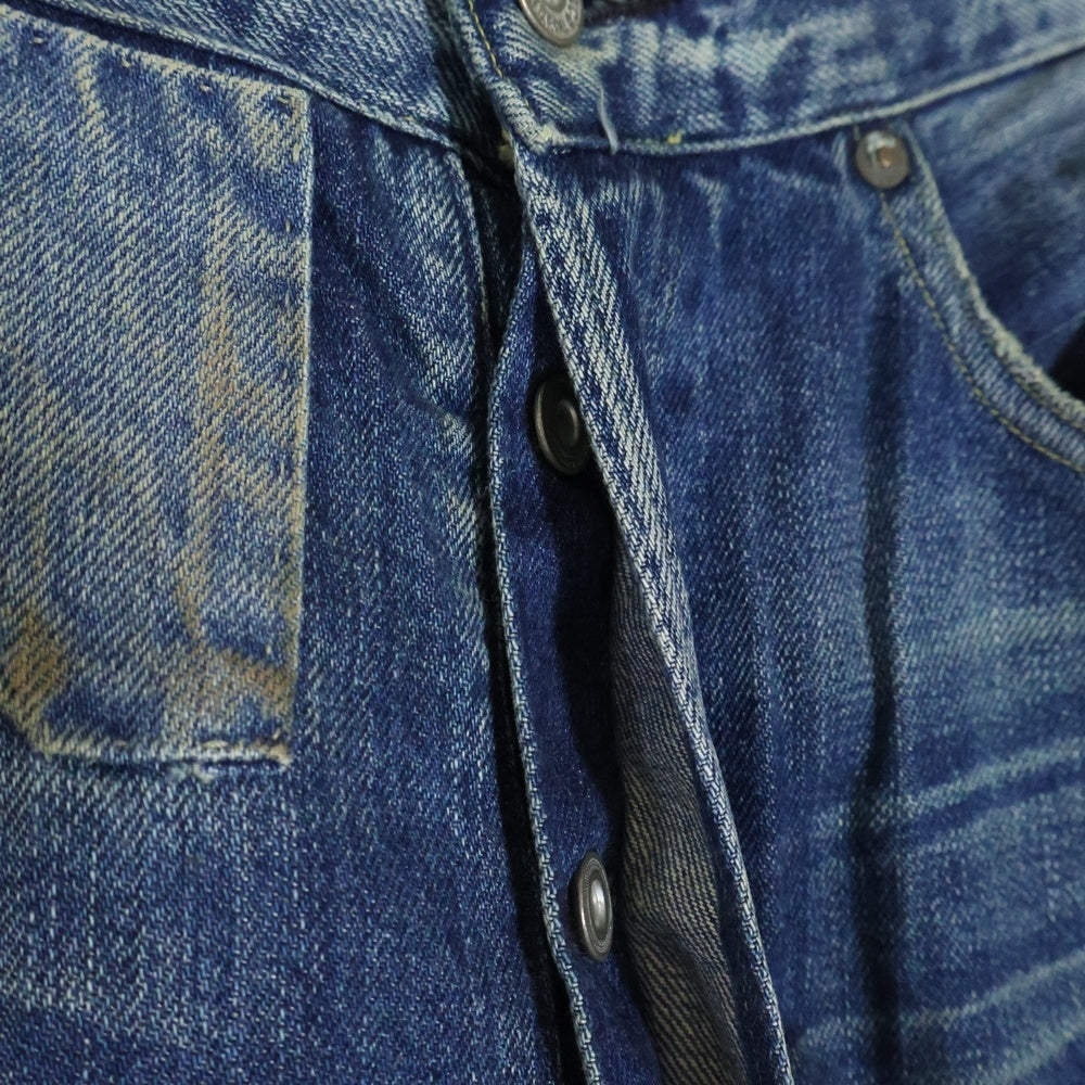 Levi's(リーバイス) 復刻版 501XX 200足限定 1890年モデル ダメージ デニムパンツ インディゴ