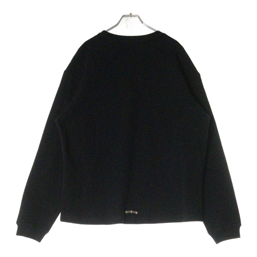THUG CLUB(サグクラブ) 25SS CHOPPER GARAGE SWEAT チョッパー ガレージロゴスタッズ装飾スウェットトレーナー ブラック TCSS25019