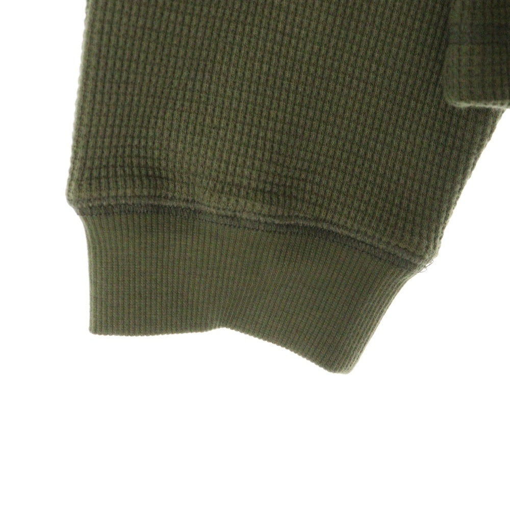 THUG CLUB(サグクラブ) 25SS CHOPPER GARAGE SWEAT チョッパー ガレージロゴスタッズ装飾スウェットトレーナー カーキ TCSS25019