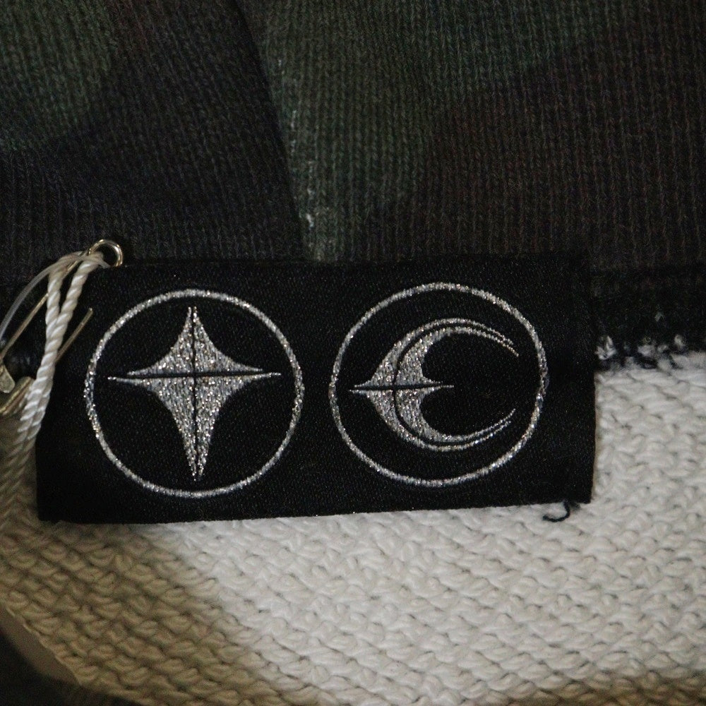 THUG CLUB(サグクラブ) 25SS SPRAYED CAMOUFLAGE ROCK HOODIE スプレーカモフラージュロックフーディーパーカー TC25SS0301 カーキ