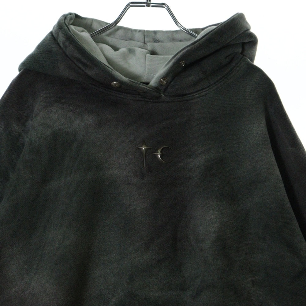 THUG CLUB(サグクラブ) 25SS AMBUSH TC HOODIE カモフラロゴプルオーバーフーディーパーカー カーキ TC25SS0201