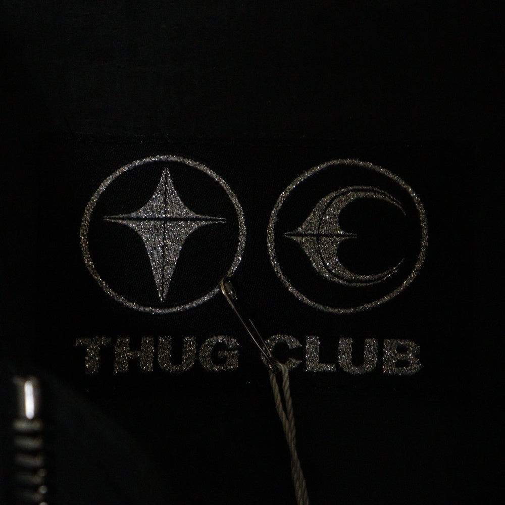 THUG CLUB(サグクラブ) 25SS SCARRED TANGO CHARLIE BOMBER スカードタンゴチャーリーボンバージャケット ブラック TC25JP0202