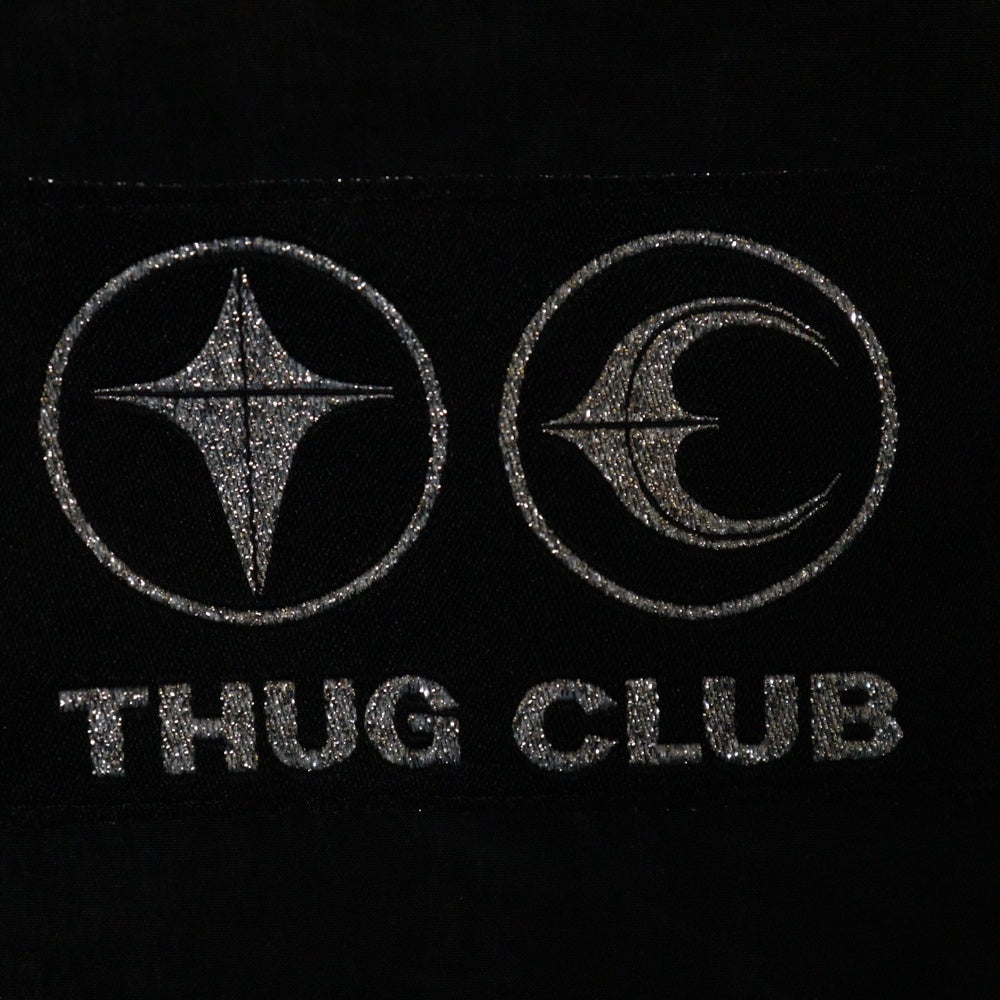 THUG CLUB(サグクラブ) 25SS SCARRED WIND SOLDIER スカードウィンドソルジャージャケット ブラック TC25JK0102