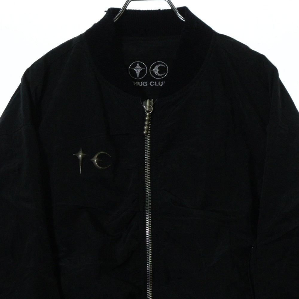 THUG CLUB(サグクラブ) 25SS SCARRED TANGO CHARLIE BOMBER スカードタンゴチャーリーボンバージャケット ブラック TC25JP0202