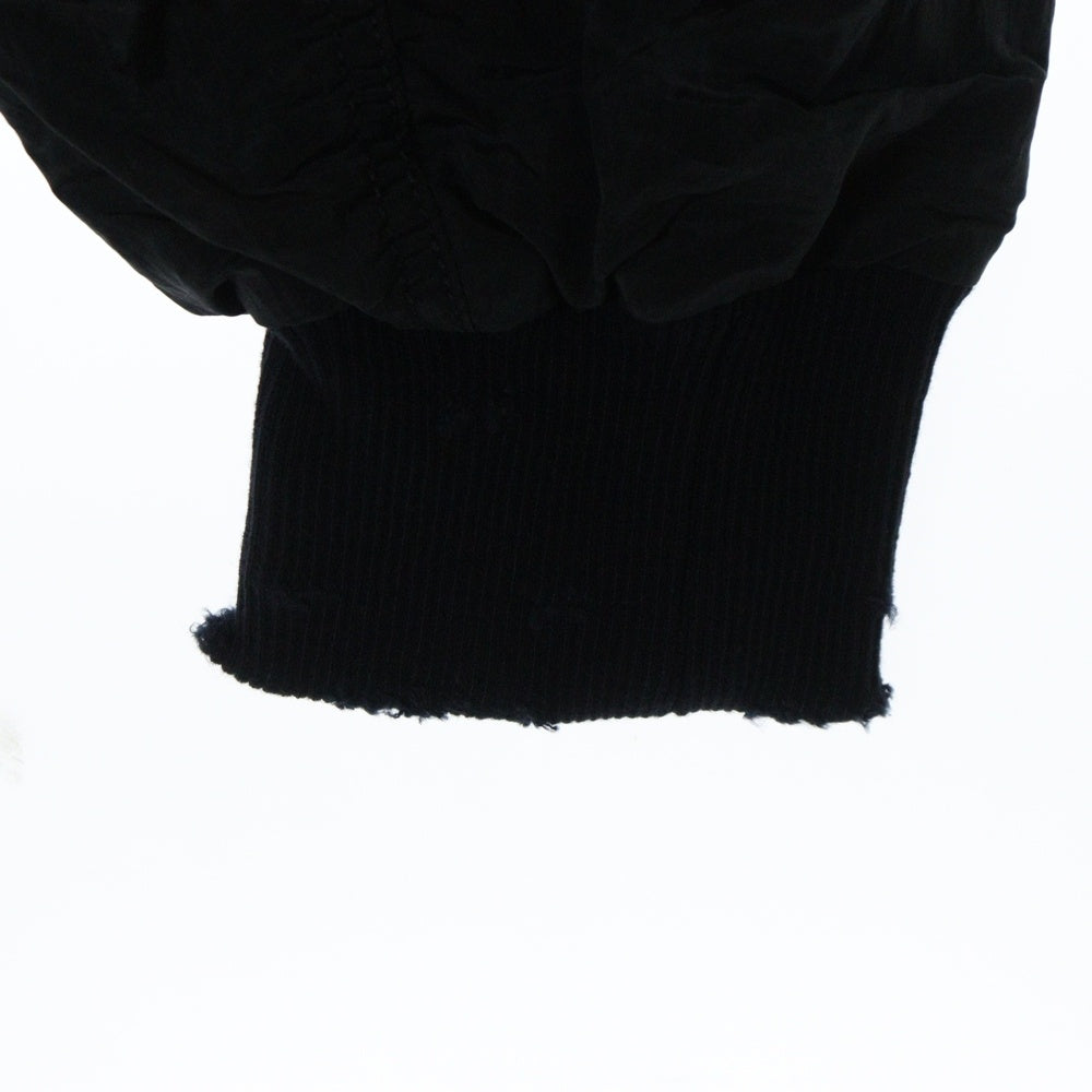 THUG CLUB(サグクラブ) 25SS SCARRED TANGO CHARLIE BOMBER スカードタンゴチャーリーボンバージャケット ブラック TC25JP0202
