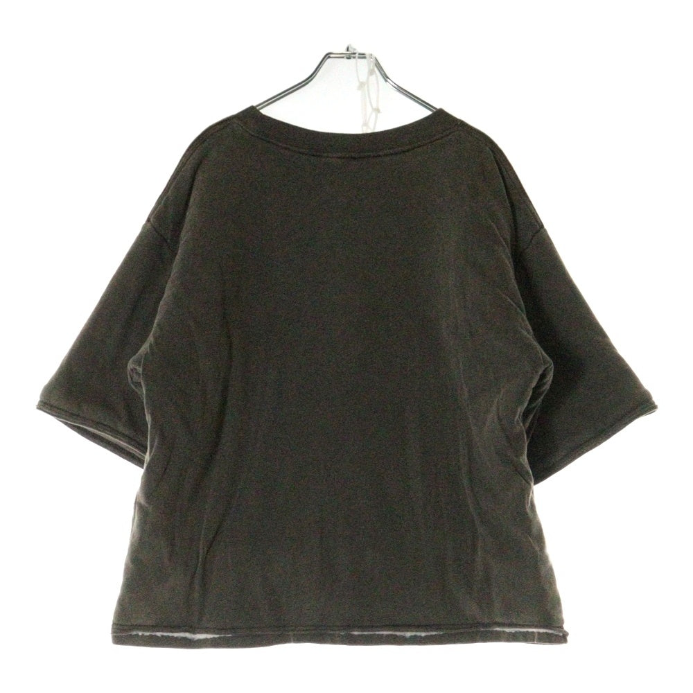 LU'U DAN(ルーダン) 25SS PADDED TEE パテッドヴィンテージプリント半袖Tシャツ グレー T093J_HJ