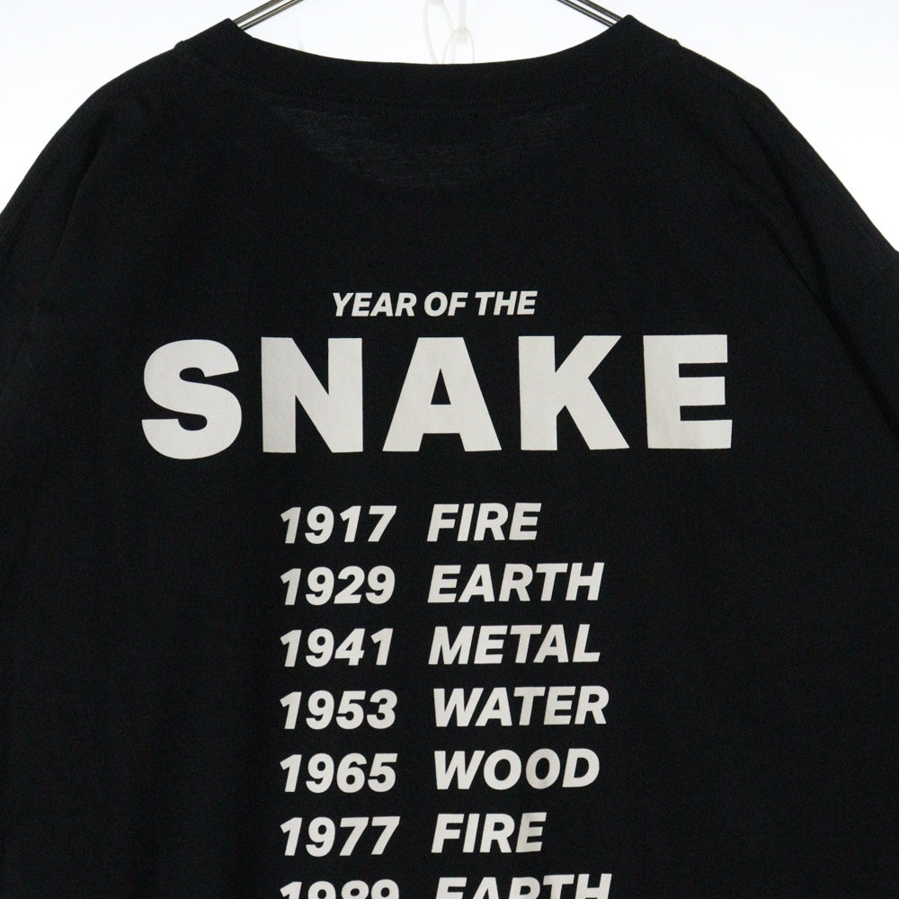 LU'U DAN(ルーダン) 25SS GRAPHIC TEE グラフィックプリント半袖Tシャツ ブラック T001J_CJ