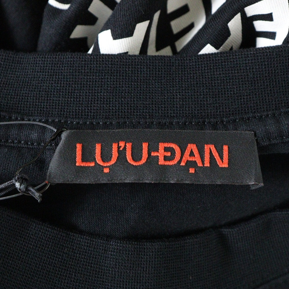 LU'U DAN(ルーダン) 25SS GRAPHIC TEE グラフィックプリント半袖Tシャツ ブラック T001J_CJ