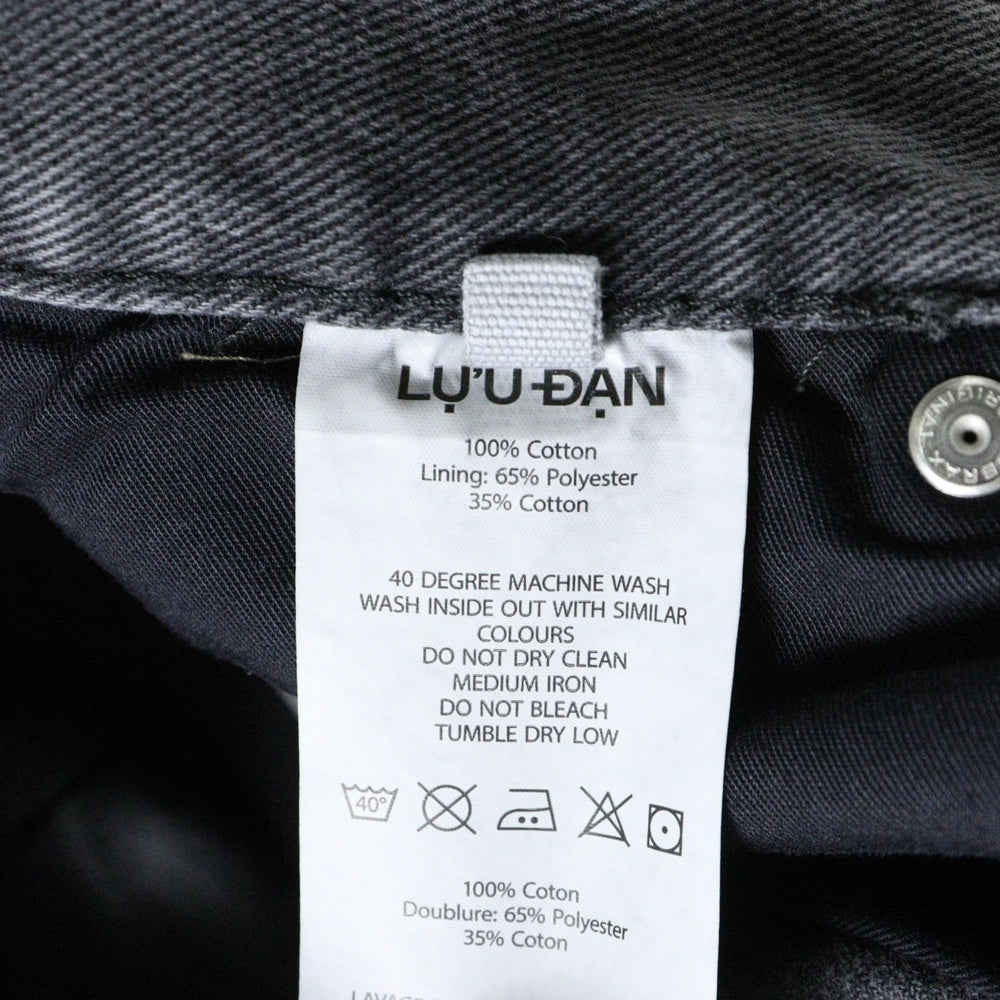 LU'U DAN(ルーダン) 25SS PHAT PANTS XL ファットバギーワイドパンツ グレー MP092D_BDD