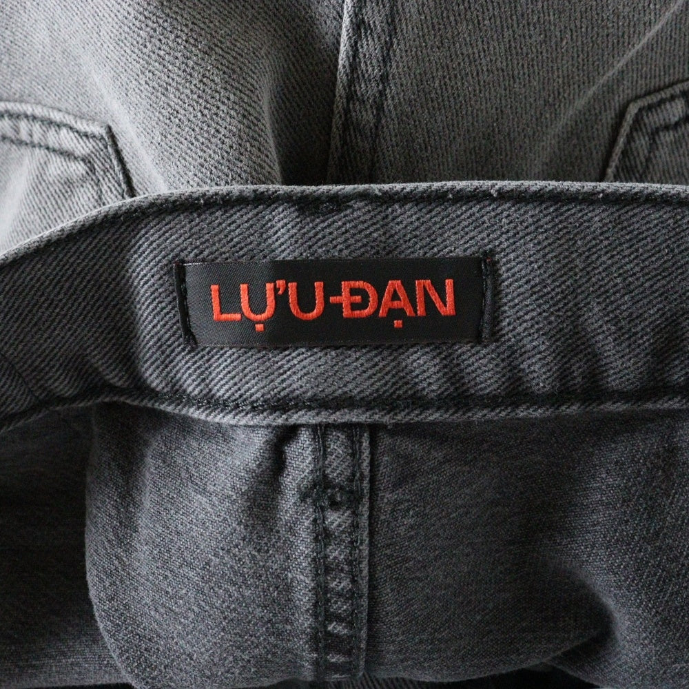 LU'U DAN(ルーダン) 25SS PHAT PANTS XL ファットバギーワイドパンツ グレー MP092D_BDD