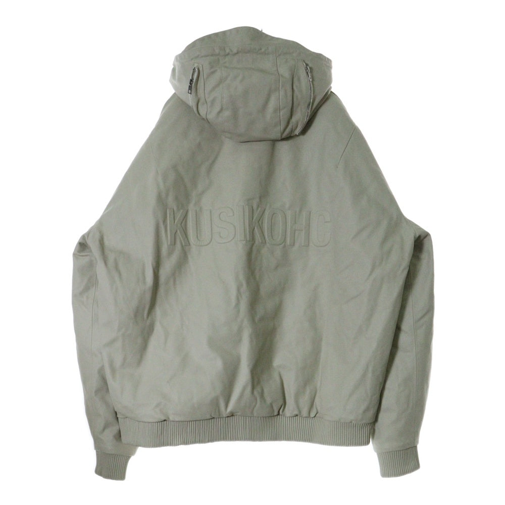 KUSIKOHC(クシコック) 24AW LEATHER BOMBER JACKET レザーボンバージャケット ホワイト KUF4MB01AP-PE092