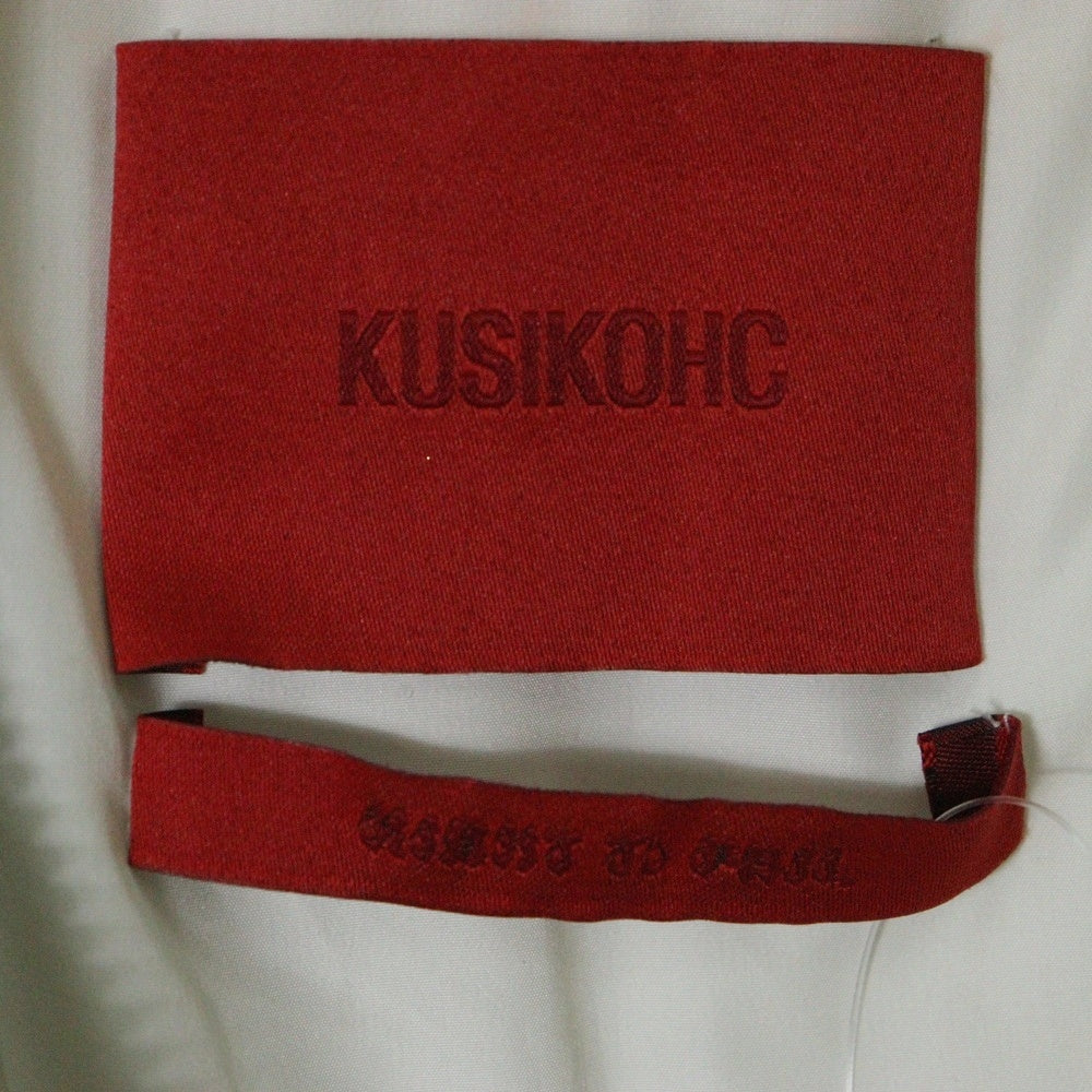KUSIKOHC(クシコック) 24AW LEATHER BOMBER JACKET レザーボンバージャケット ホワイト KUF4MB01AP-PE092