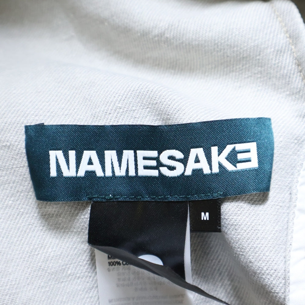 NAMESAKE(ナメサケ) 25SS BILLIE BIBS DENIM PANTS ビリービブデニムワイドパンツ グレー N3-SS25-N3-PT-04-RS
