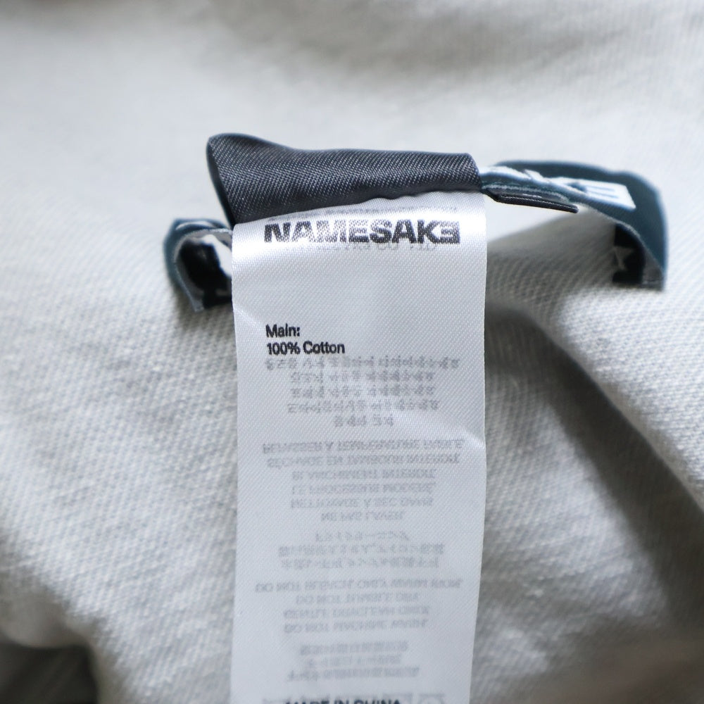 NAMESAKE(ナメサケ) 25SS BILLIE BIBS DENIM PANTS ビリービブデニムワイドパンツ グレー N3-SS25-N3-PT-04-RS
