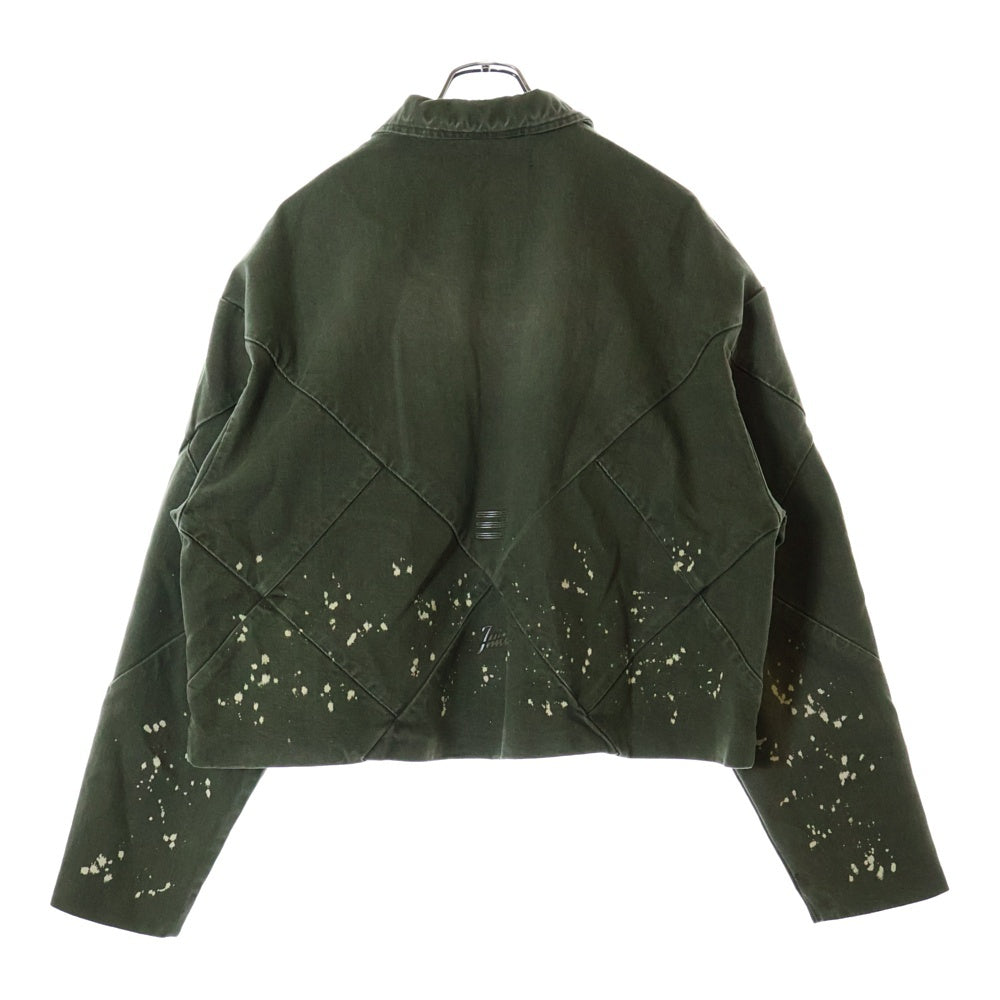 NAMESAKE(ナメサケ) 25SS 7 CHECKER BOARD TRACK JACKET チェッカーボードトラックジャケット カーキ N3-SS25-JUICE-JK-02-CG