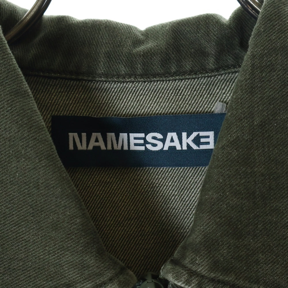 NAMESAKE(ナメサケ) 25SS 7 CHECKER BOARD TRACK JACKET チェッカーボードトラックジャケット カーキ N3-SS25-JUICE-JK-02-CG