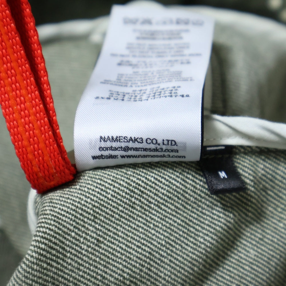 NAMESAKE(ナメサケ) 25SS 7 CHECKER BOARD TRACK JACKET チェッカーボードトラックジャケット カーキ N3-SS25-JUICE-JK-02-CG