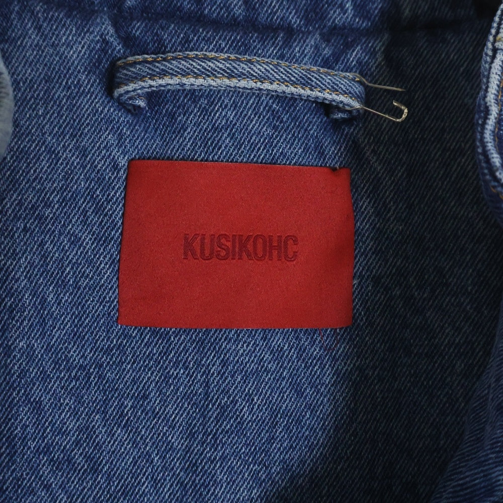 KUSIKOHC(クシコック) 24AW RIDER DENIM JACKET ライダーデニムジャケット インディゴブルー KUF4MJ03AP-TE427