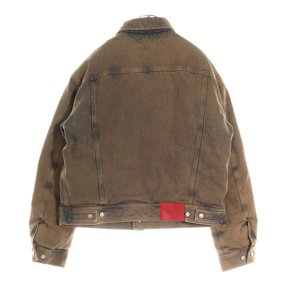 KUSIKOHC(クシコック) 24AW PADDED MULTI RIVET DENIM JACKET パデッドマルチリベットデニムジャケット ブラウン KUF4MJ06AP-TE427