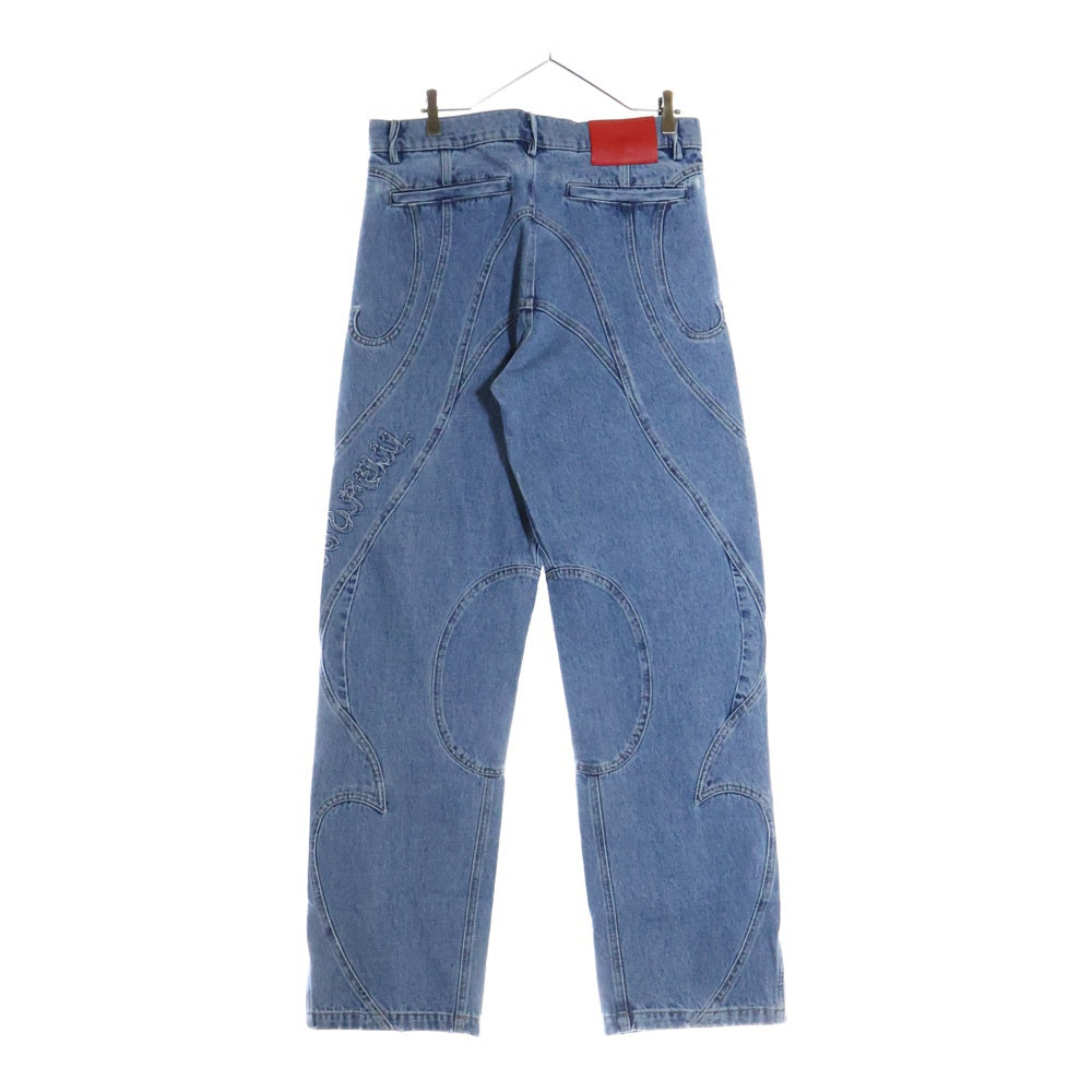 KUSIKOHC(クシコック) 24AW RIDER DENIM PANTS ライダーデニムパンツ インディゴブルー KUF4MT02AP-TE427