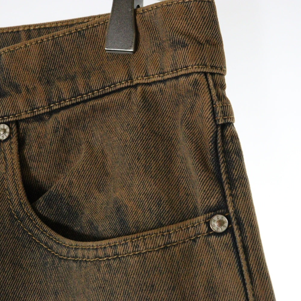 KUSIKOHC(クシコック) 24AW WORKWEAR MULTI RIVET DENIM ワークウェアマルチリベットデニムパンツ ブラウン KUF4MT12BP-TE427