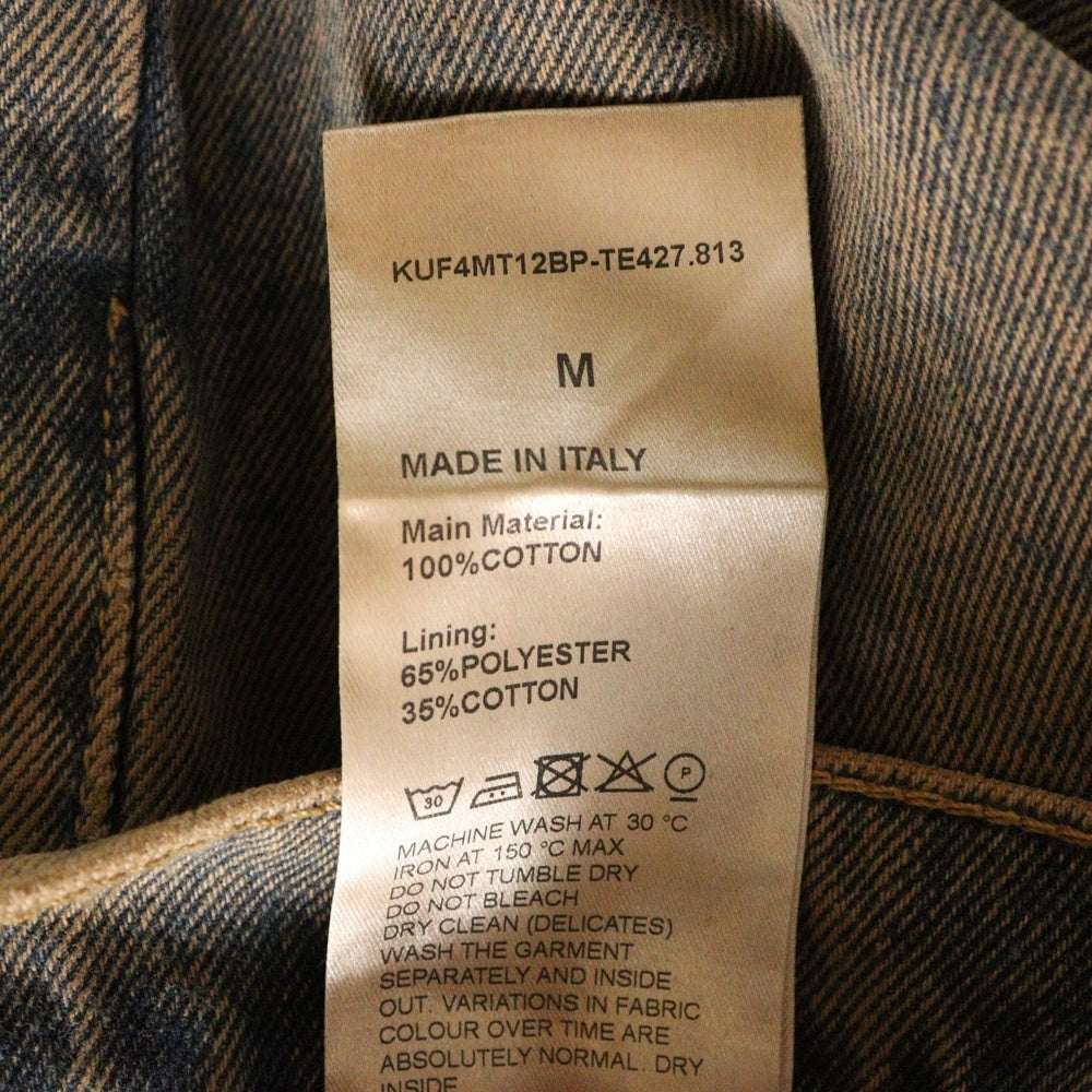 KUSIKOHC(クシコック) 24AW WORKWEAR MULTI RIVET DENIM ワークウェアマルチリベットデニムパンツ ブラウン KUF4MT12BP-TE427