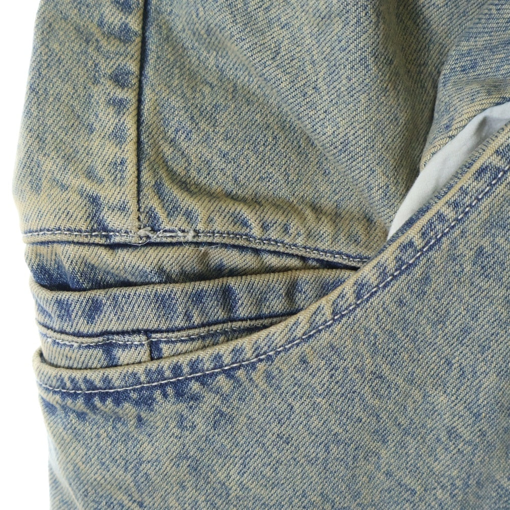NAMESAKE(ナメサケ) 25SS BILLIE BIBS DEMIN PANTS ビリービブデニムワイドパンツ インディゴブルー N3-SS25-N3-PT-04-PI