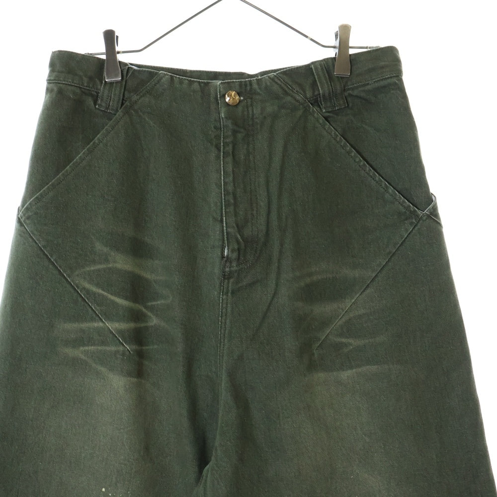 NAMESAKE(ナメサケ) 25SS MARSELLES WASHED DENIM PANTS マルセイユウォッシュドデニムパンツ カーキ N3-SS25-JUICE-PT-02-CG
