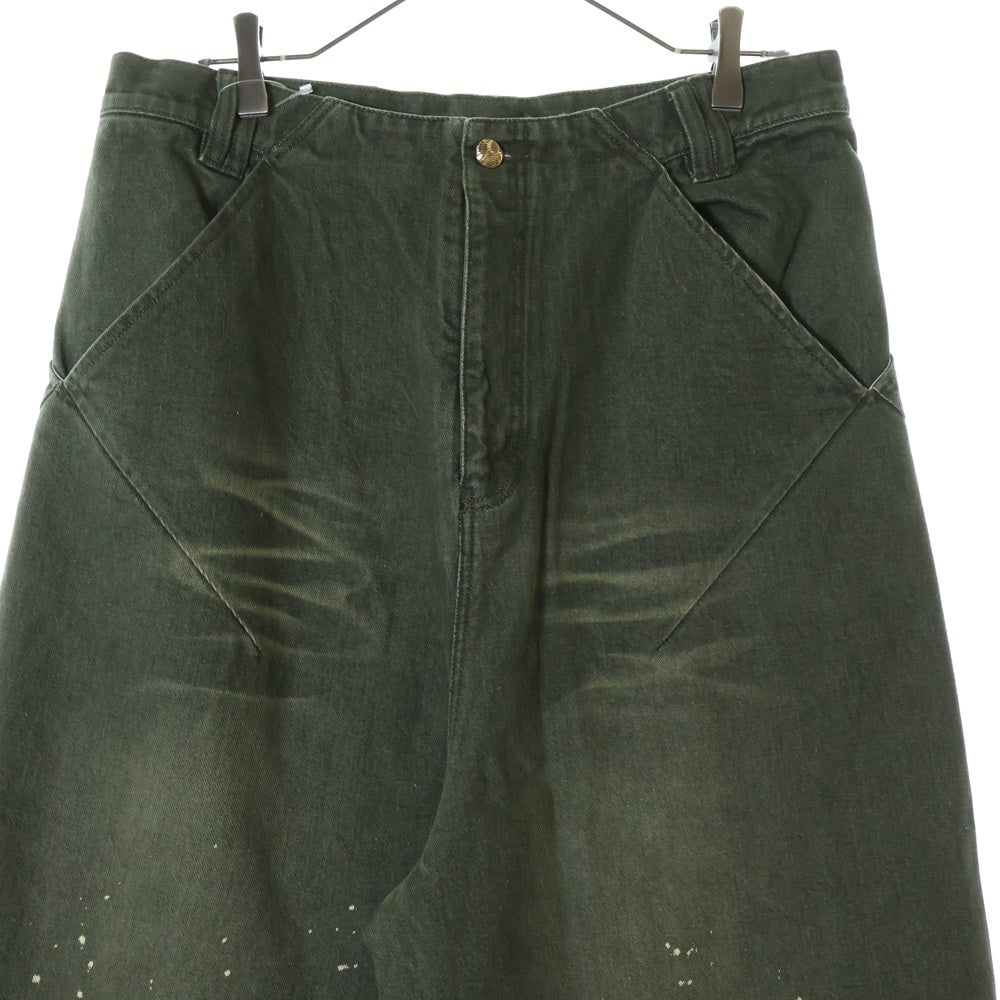 NAMESAKE(ナメサケ) 25SS MARSELLES WASHED DENIM PANTS マルセイユウォッシュドデニムパンツ カーキ N3-SS25-JUICE-PT-02-CG