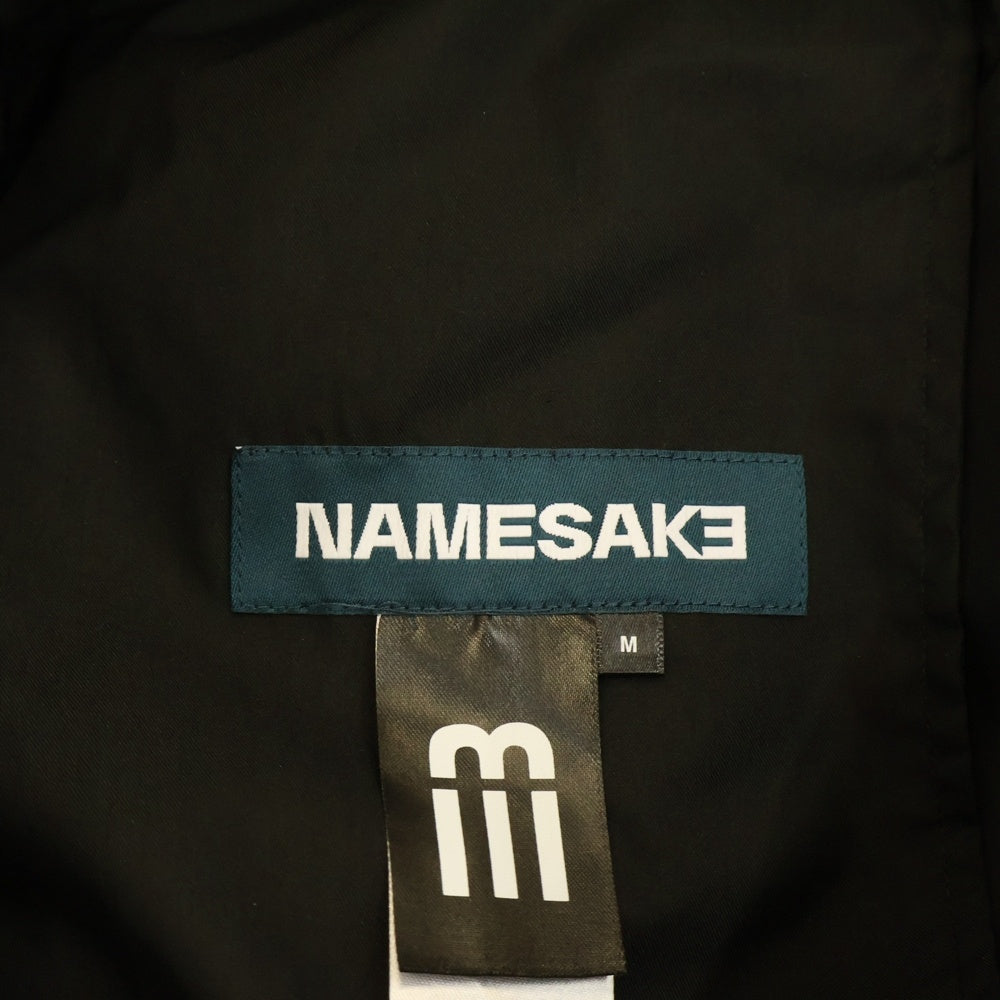 NAMESAKE(ナメサケ) 25SS JACOB LAYERED SUITING TROUSERS レイヤードスーツトラウザーズパンツ ブラック N3-SS25-N3-PT-07-EB