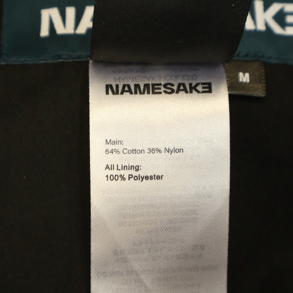 NAMESAKE(ナメサケ) 25SS JACOB LAYERED SUITING TROUSERS レイヤードスーツトラウザーズパンツ ブラック N3-SS25-N3-PT-07-EB