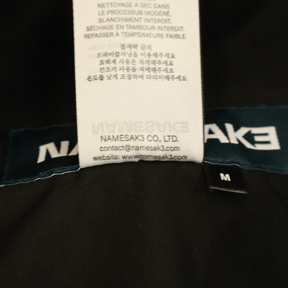 NAMESAKE(ナメサケ) 25SS JACOB LAYERED SUITING TROUSERS レイヤードスーツトラウザーズパンツ ブラック N3-SS25-N3-PT-07-EB