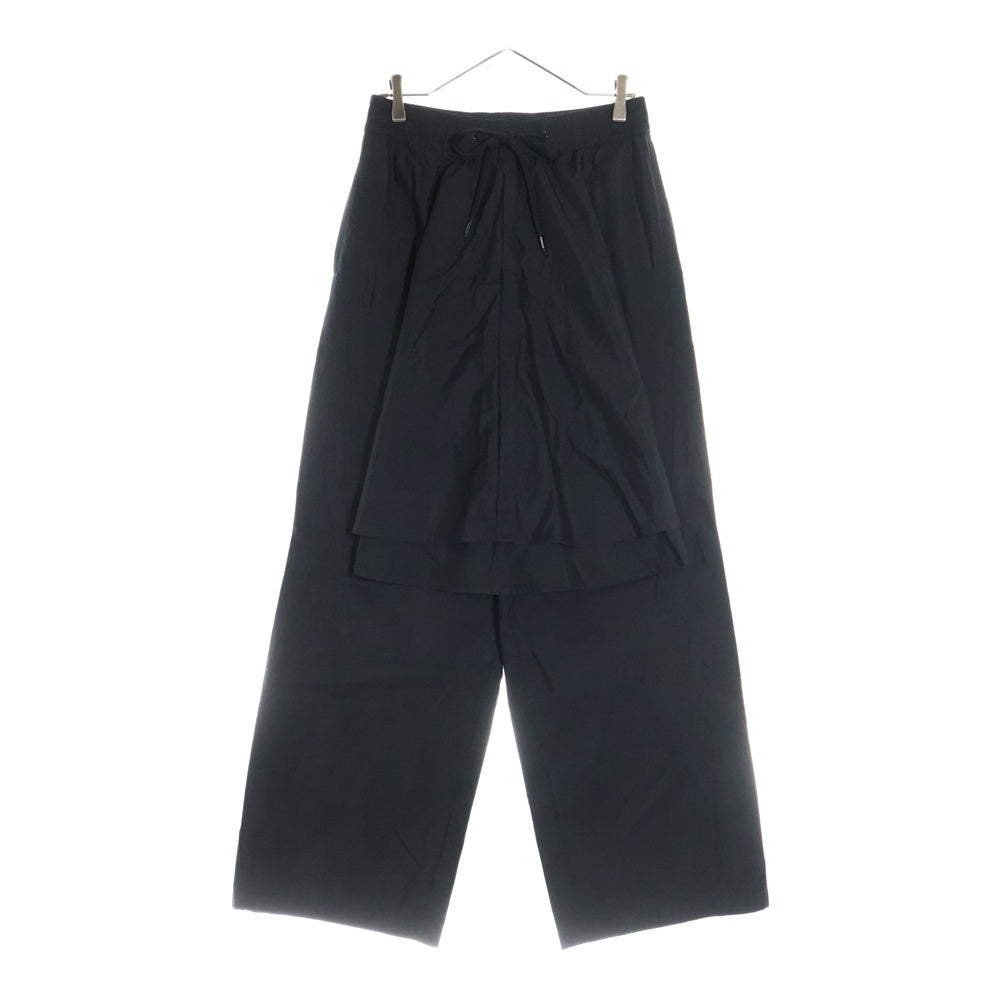 NAMESAKE(ナメサケ) 25SS JACOB LAYERED SUITING TROUSERS レイヤードスーツトラウザーズパンツ ブラック N3-SS25-N3-PT-07-EB