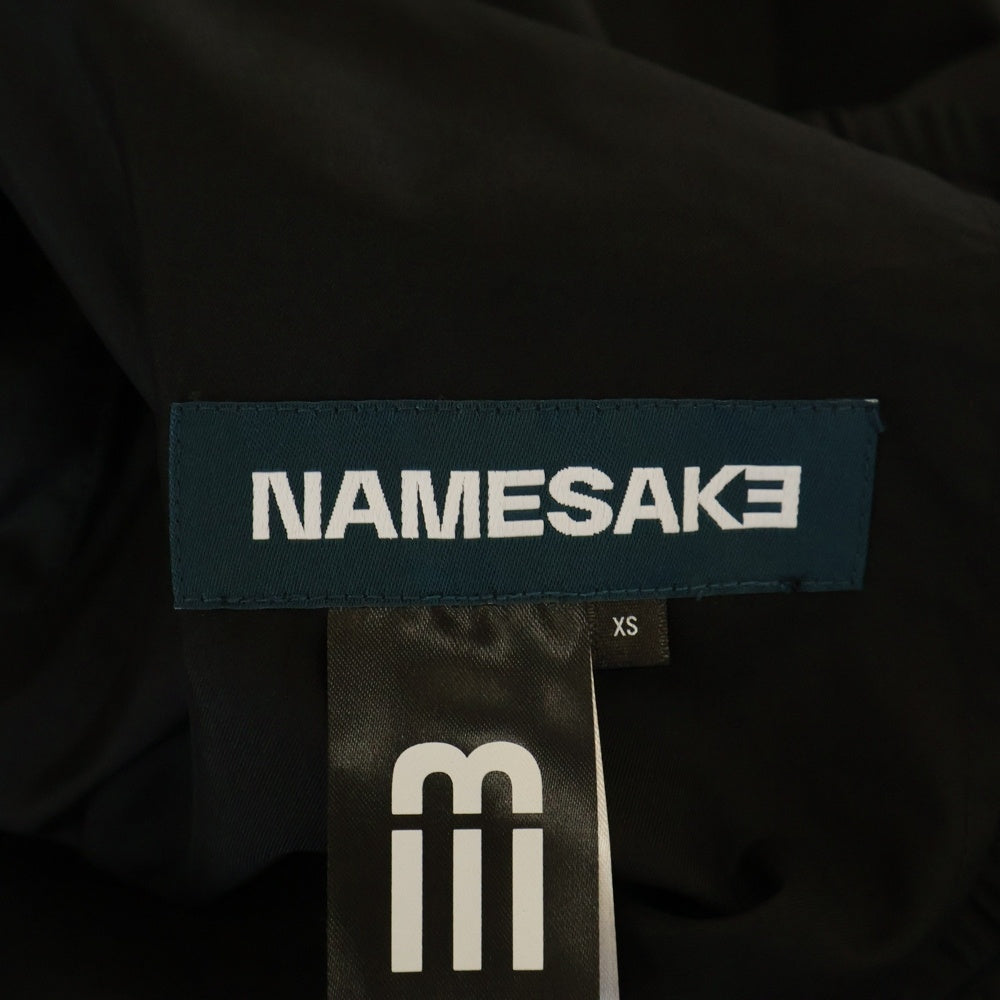 NAMESAKE(ナメサケ) 25SS JACOB LAYERED SUITING TROUSERS レイヤードスーツトラウザーズパンツ ブラック N3-SS25-N3-PT-07-EB