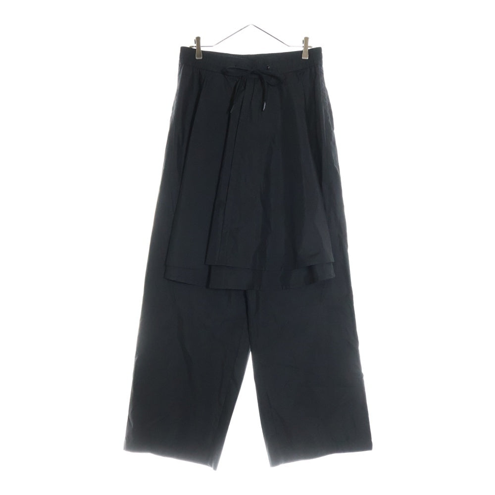 NAMESAKE(ナメサケ) 25SS JACOB LAYERED SUITING TROUSERS レイヤードスーツトラウザーズパンツ ブラック N3-SS25-N3-PT-07-EB