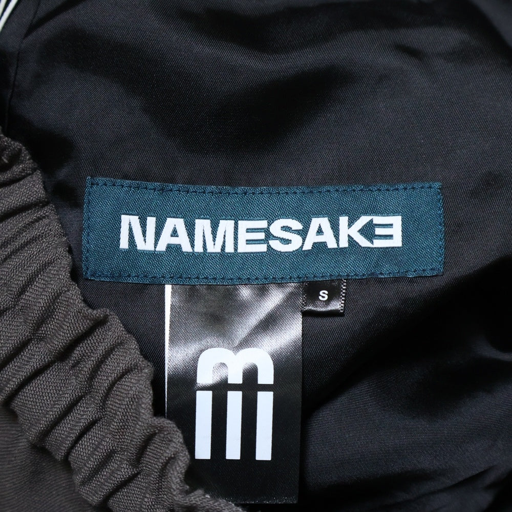 NAMESAKE(ナメサケ) 25SS ZO FORMAL TRACK PANTS フォーマルパイピングトラックパンツ ブラウン N3-SS25-JUICE-PT-01-SB