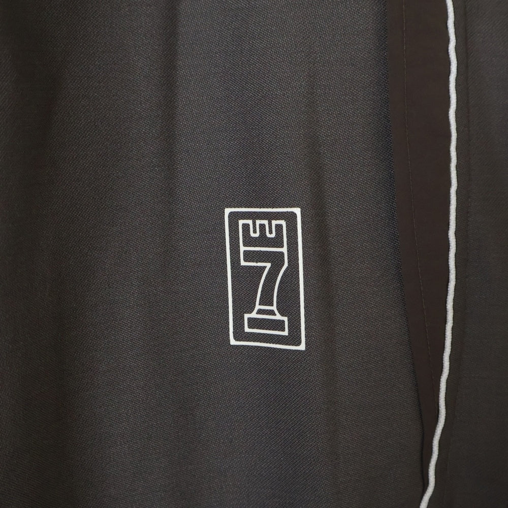 NAMESAKE(ナメサケ) 25SS ZO FORMAL TRACK PANTS フォーマルパイピングトラックパンツ ブラウン N3-SS25-JUICE-PT-01-SB