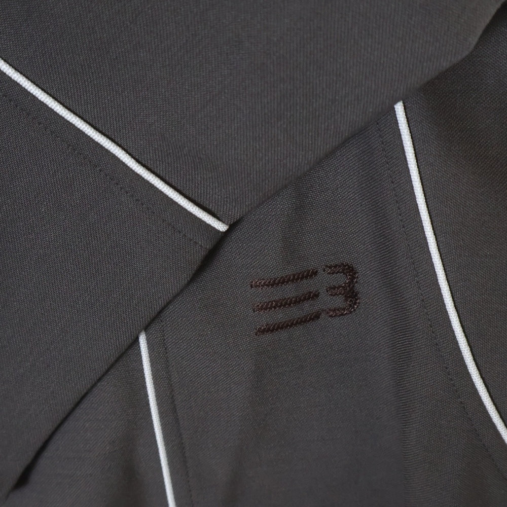 NAMESAKE(ナメサケ) 25SS ZO FORMAL TRACK PANTS フォーマルパイピングトラックパンツ ブラウン N3-SS25-JUICE-PT-01-SB