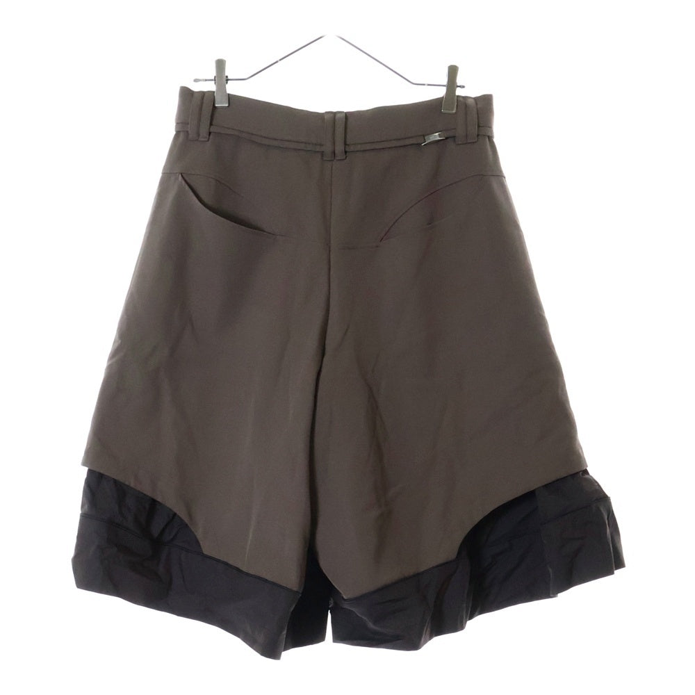 NAMESAKE(ナメサケ) 25SS HOFF LAYERED SHORTS レイヤードショーツ ショートパンツ ブラウン N3-SS25-N3-SH-00-SB
