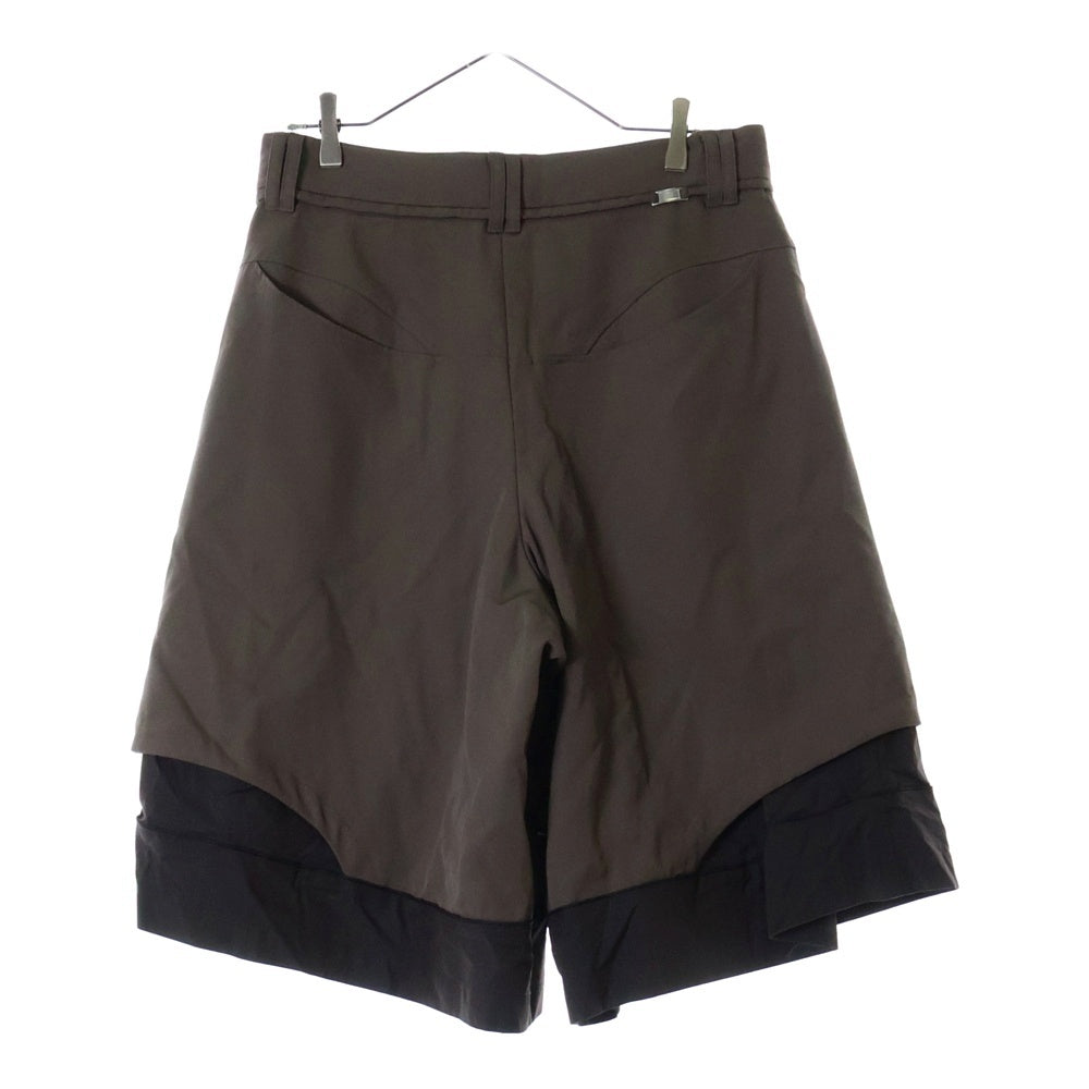 NAMESAKE(ナメサケ) 25SS HOFF LAYERED SHORTS レイヤードショーツ ショートパンツ ブラウン N3-SS25-N3-SH-00-SB