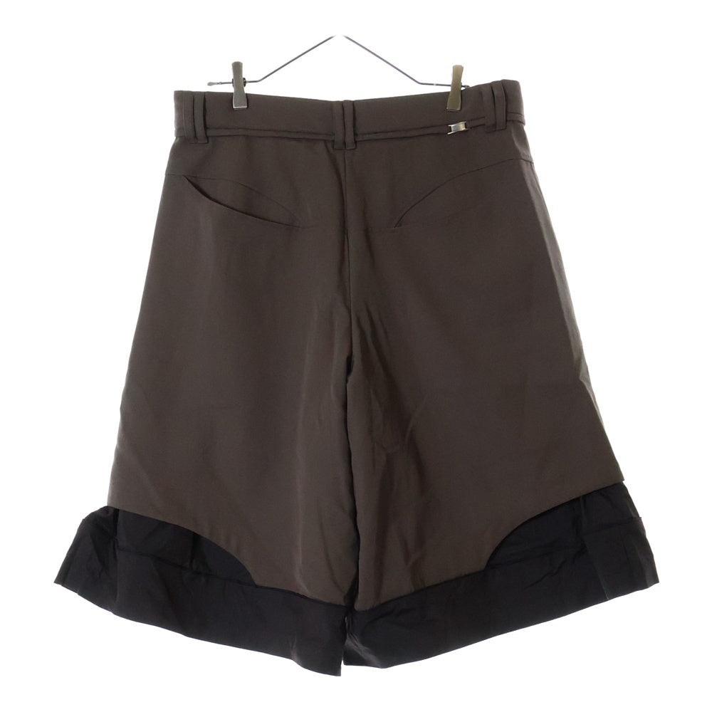 NAMESAKE(ナメサケ) 25SS HOFF LAYERED SHORTS レイヤードショーツ ショートパンツ ブラウン N3-SS25-N3-SH-00-SB