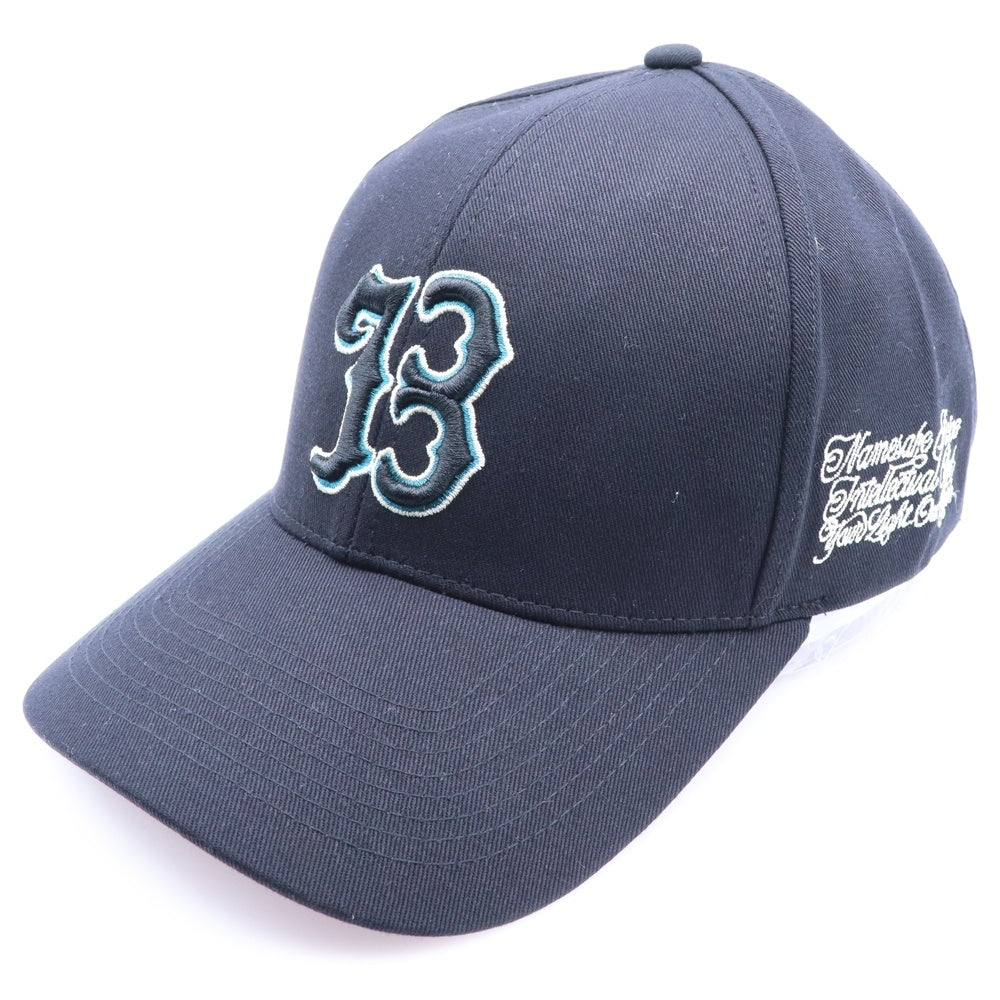 NAMESAKE(ナメサケ) 25SS HOMETOWN CAP ホームタウンロゴアジャスターキャップ ブラック N3-SS25-JUICE-AC-01-EB