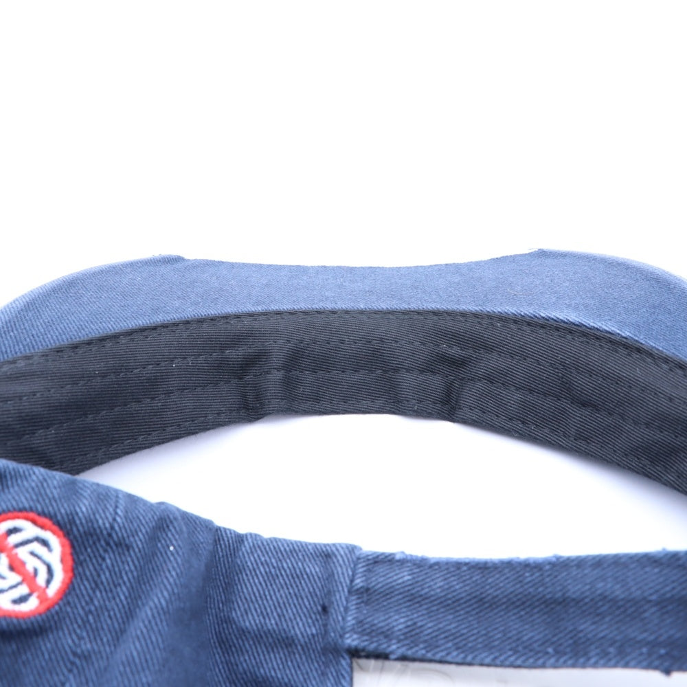 PROJECT G/R(プロジェクトジーアール) 25SS WIDE THROWBACK CAP ペイントダメージ加工キャップ 帽子 PG25SSMA05 ネイビー