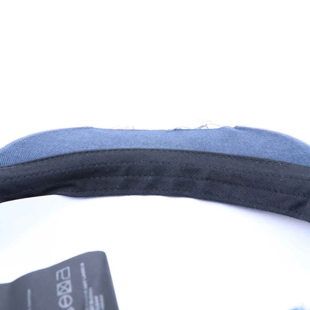 PROJECT G/R(プロジェクトジーアール) 25SS WIDE THROWBACK CAP ペイントダメージ加工キャップ 帽子 PG25SSMA05 ネイビー
